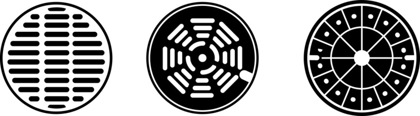 sewer icon - vector illustration