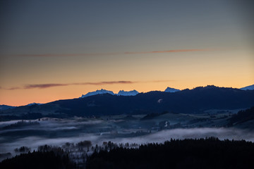 Morgennebel in der Zentralschweiz