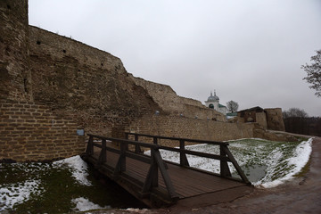Izborsk fortress. City Izborsk, Pskov region, Russia,