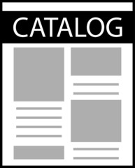 catalog icon, vector illustration