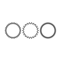 Slinky game. Spring. Arch. Hand-drawn vector illustration.