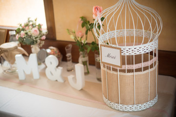 Déco de table de mariage