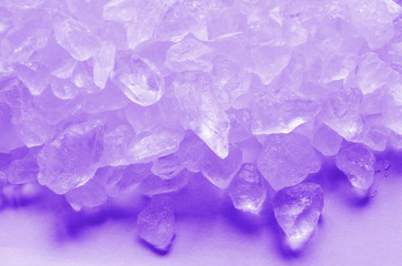 macro photo of lilac amethyst crystals
