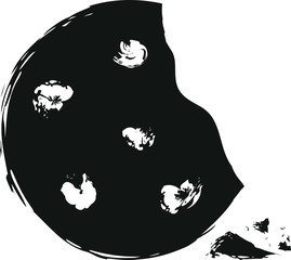 Cookie Icon - Vector illustration