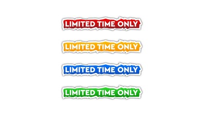 Limited only banner background vector illustration, web banner design, discount card, promotion, flyer layout, ad, advertisement, printing media.