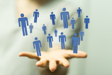 Concept of teamwork and partnership