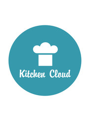 Kitchen logo on a blue background