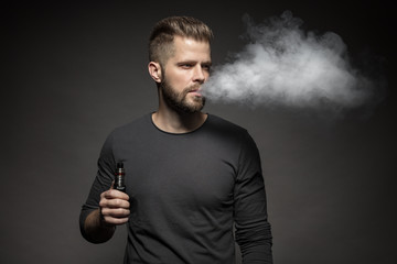 Vaping e-liquid from an electronic cigarette