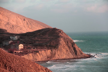 cliffs of moher at sunset in ireland