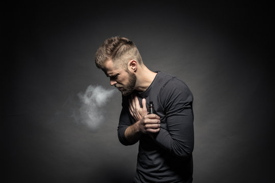 Vaping e-liquid from an electronic cigarette