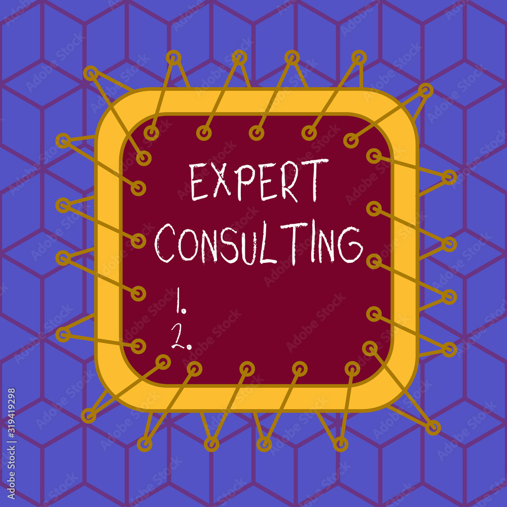 Poster writing note showing expert consulting. business concept for providing of expert knowledge to a thir