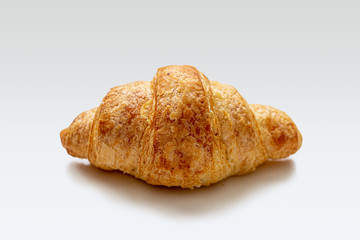 Freshly baked French mini croissant made of puff pastry
