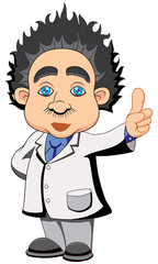 doctor showing his thumb up to like