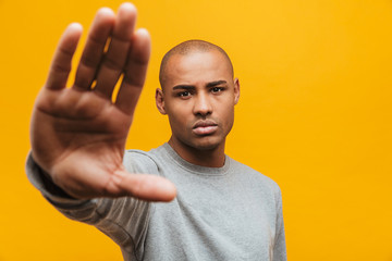 Portrait of an attractive confident casual young man