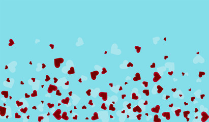 White Romantic Vector Glitter Illustration. Fun 