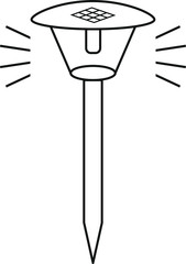 Solar Garden Light lamp icon