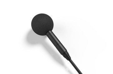 Blank realistic microphone for branding. 3d render illustration.