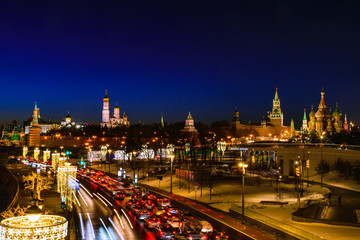 Obraz premium Moscow at night