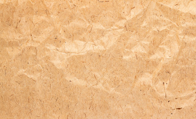 Brown wrinkle recycle paper background