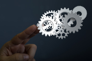 Gear With Success Concept digital.