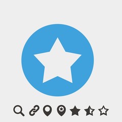 full star iicon vector illustration symbol for website and graphic design