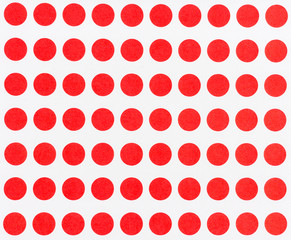 Red dot pattern, abstract red and white background