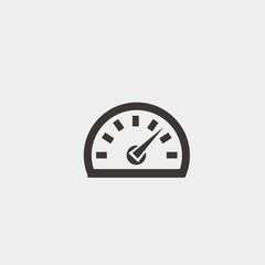speedmeter icon vector illustration symbol for website and graphic design