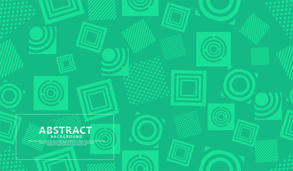 green modern geometric shape abstract background
