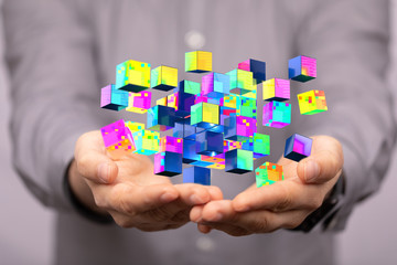 Cloud storage and Computing concept.