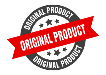 Obraz premium original product sign. original product round ribbon sticker. original product tag