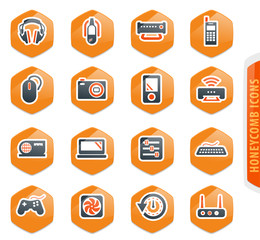 Devices icons set
