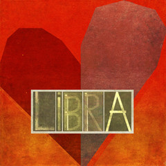 Textured background image and useful design element depicting "Libra" 