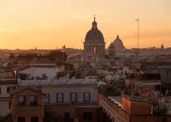 Deurstickers Rome, Italy - Dec 26, 2019: Rome skyline during sunset. Rome, Italy. © fazon