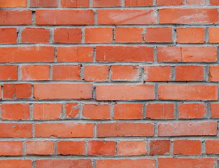 Red brick wall texture