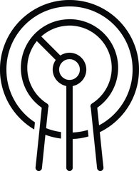 Obraz premium Potentiometer icon, vector illustration
