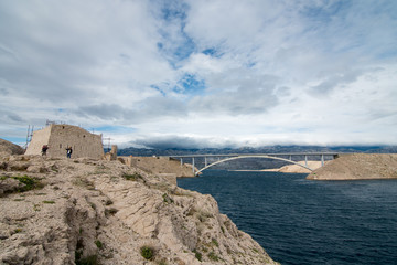 Bridge to the island of Pag