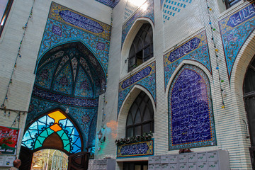 Tabriz, Iran - May 3, 2017: The Blue Mosque Masjed-e Kabud is a historic mosque and the main...