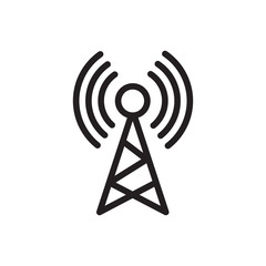 Broadcast, transmitter antenna icon design vector illustration