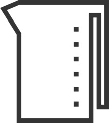 Liter icon - vector illustration