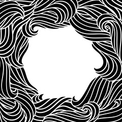 Card design with waves. Background with sea, river or water texture.