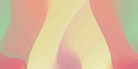liquid modern graphic style with smooth swirl waves background design with tan, dark sea green and pale golden rod color