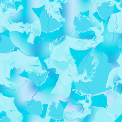 Winter camouflage of various shades of blue and white colors