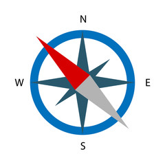 Compass flat icon vector symbol illustration EPS 10