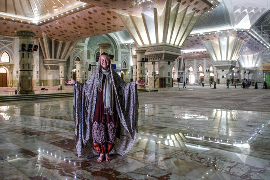 Tehran, Iran - May 3, 2017: Imamzadeh Saleh, Shemiran is one of many imamzadeh mosques in Iran. The mosque is located at Tajrish Square in Tehran's northern Shemiran district.