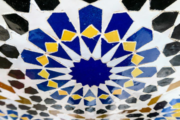 abstract tile mosaic pattern, photo as background
