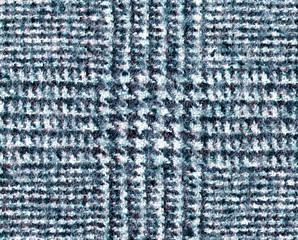 Blue Glenurquhart check is made of woolen fabric. Herringbone tweed, Wool Background Texture. Coat close-up. Expensive men's suit. High resolution