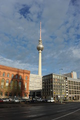 Naklejka premium Berlin, Fernsehturm am Alexanderplatz