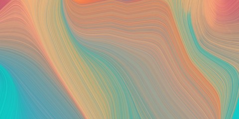 liquid modern graphic style with smooth swirl waves background illustration with rosy brown, light sea green and cadet blue color