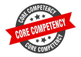 core competency sign. core competency round ribbon sticker. core competency tag