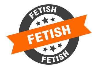 fetish sign. fetish round ribbon sticker. fetish tag